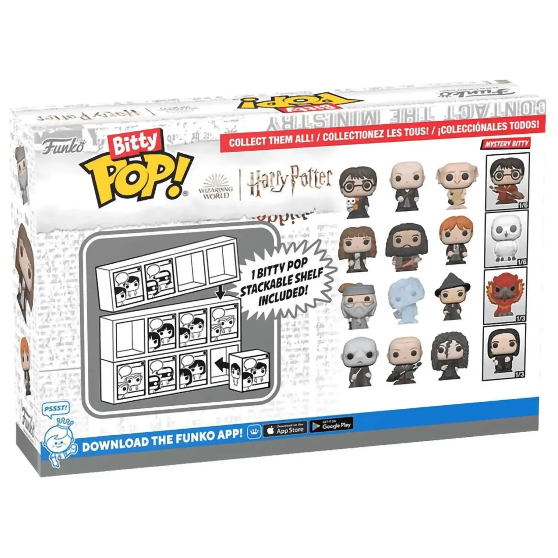 Набор Funko Bitty POP! Harry Potter S2 Hermione+Hagrid+Ron+Mystery (1 of 4) 4шт 71316
