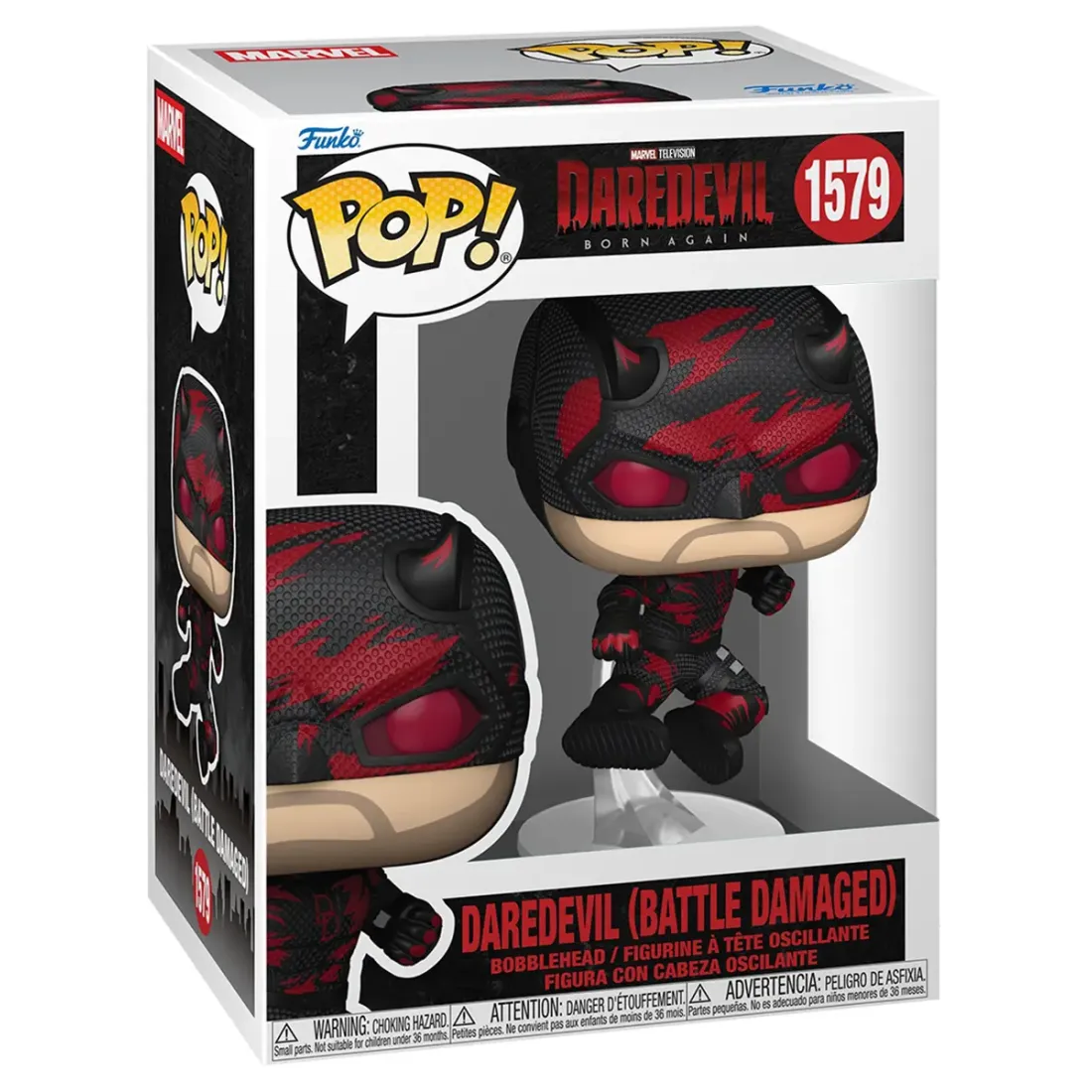 Фигурка Funko POP! Bobble Marvel Daredevil Born Again S2 Daredevil (Battle Damaged) (1579) 91850