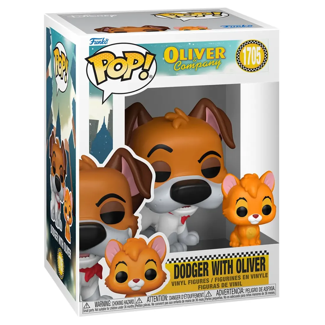Фигурка Funko POP! Disney Oliver and Company Dodger with Oliver w/Chase (1705) 90329