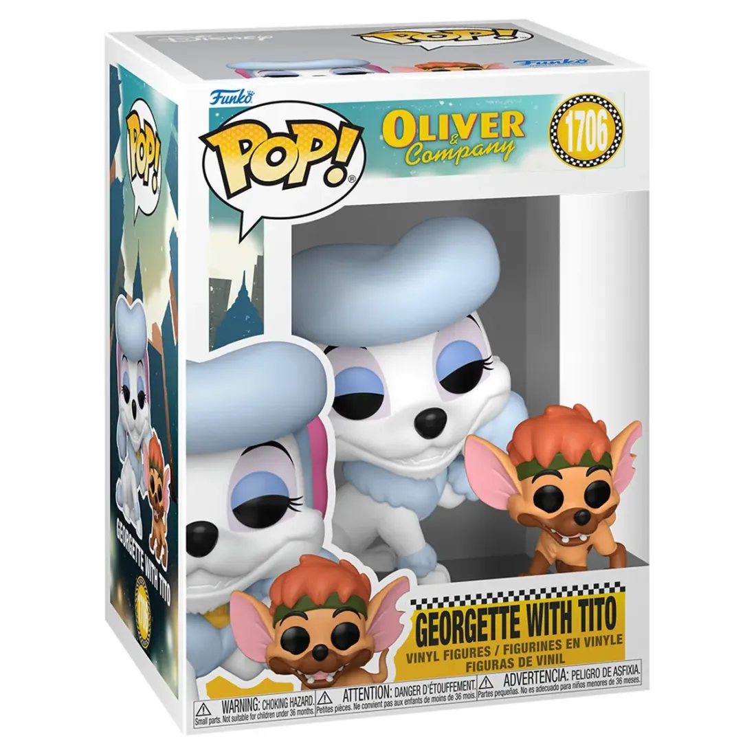 Фигурка Funko POP! Disney Oliver and Company Georgette with Tito (1706) 90330