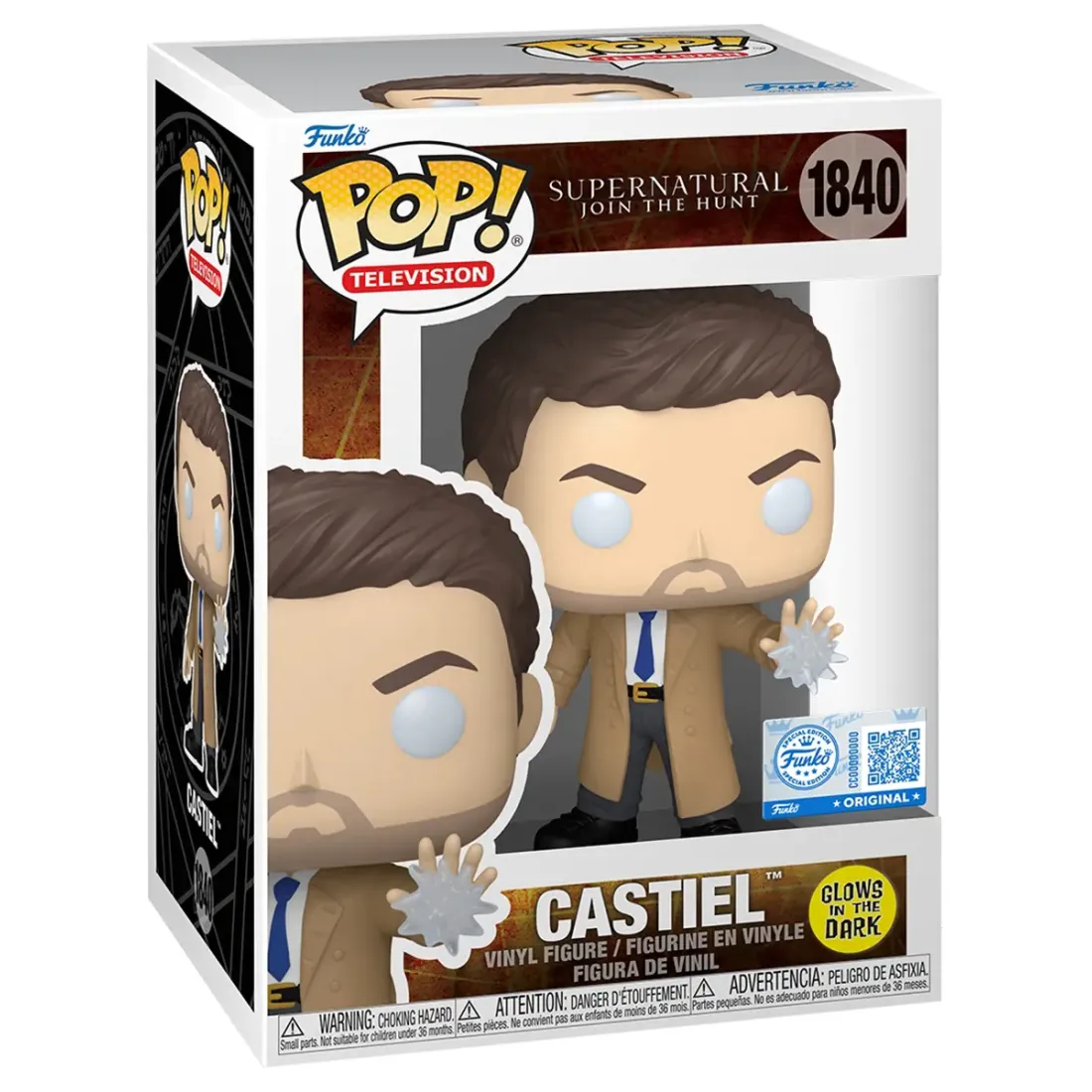 Фигурка Funko POP! TV Supernatural Castiel (GW) (Exc) (1840) 91695