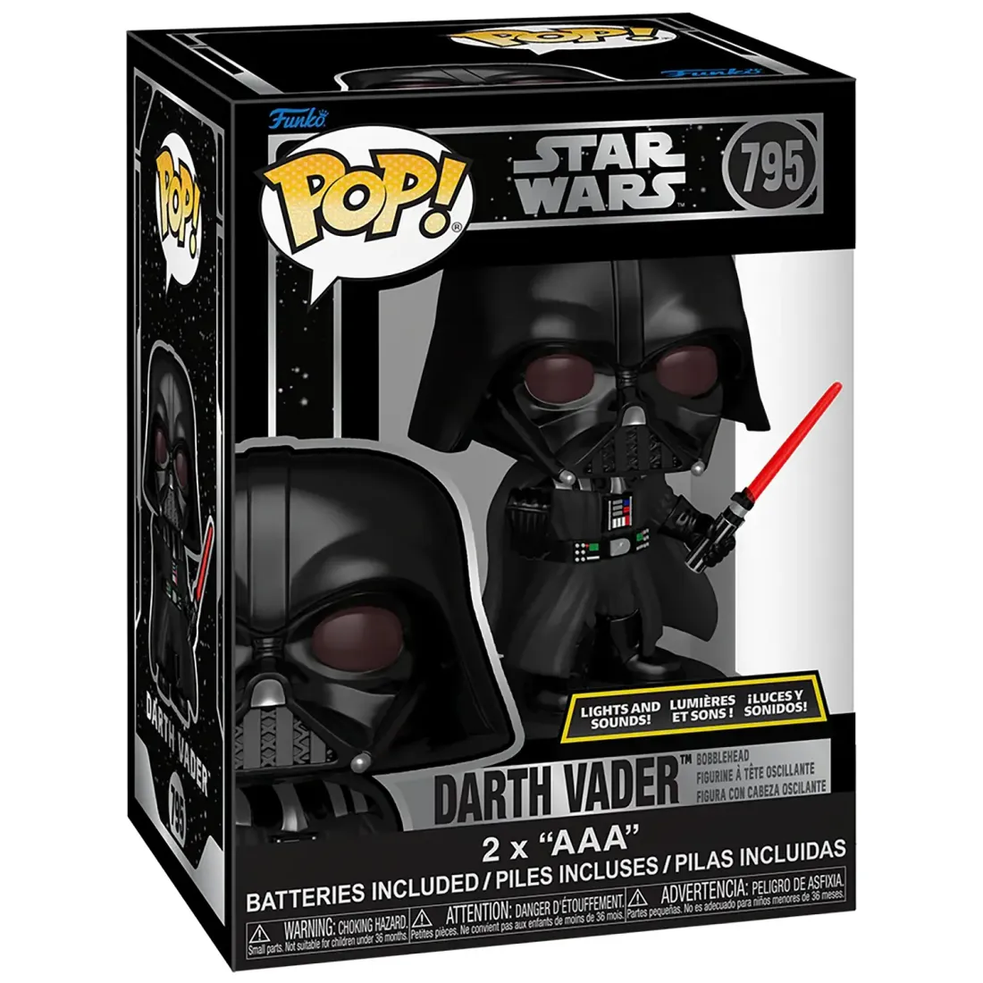 Фигурка Funko POP! Bobble Star Wars Darth Vader (Lights & Sounds) (795) 86454