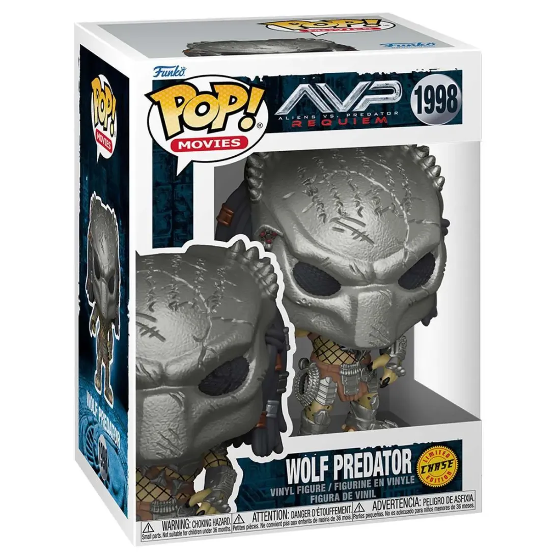 Фигурка Funko POP! Movies Aliens vs Predator Requiem Wolf Predator w/Chase (1998) 90242