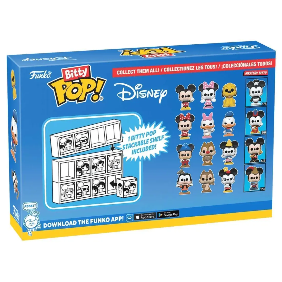 Набор Funko Bitty POP! Disney S3 Sorcerer Mickey+Dale+Princess Minnie+Mystery (1 of 4) 4шт 71321
