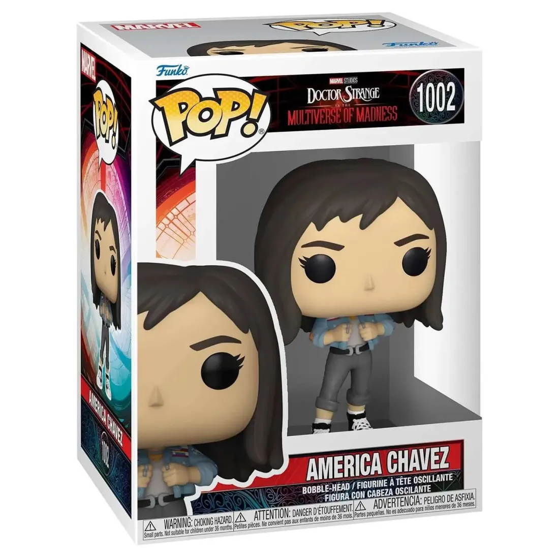 Фигурка Funko POP! Bobble Marvel Doctor Strange in the MoM America Chavez (1002) 60920