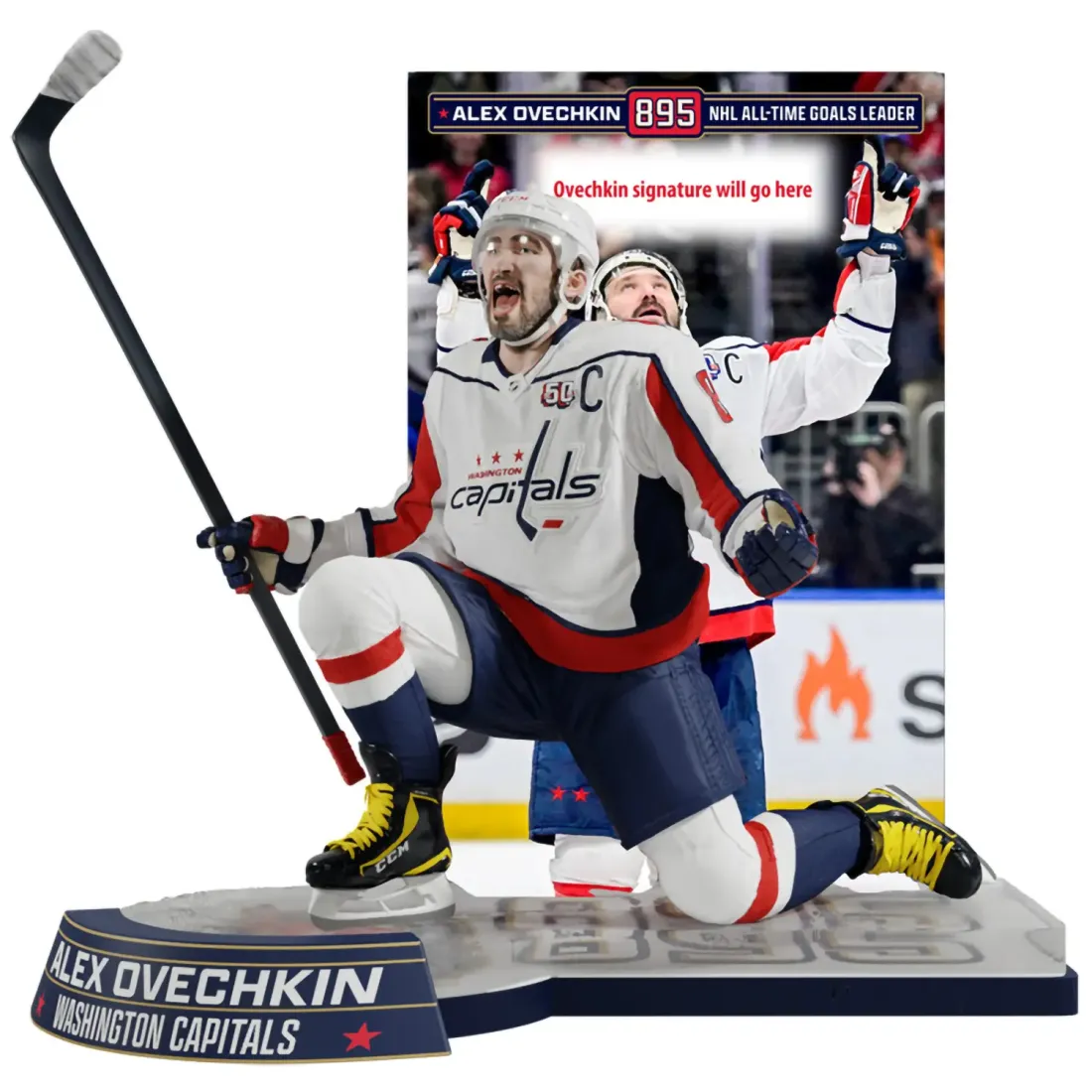 Фигурка NHL Alex Ovechkin (Washington Capitals) All-Time Goals Leader 28см 102376
