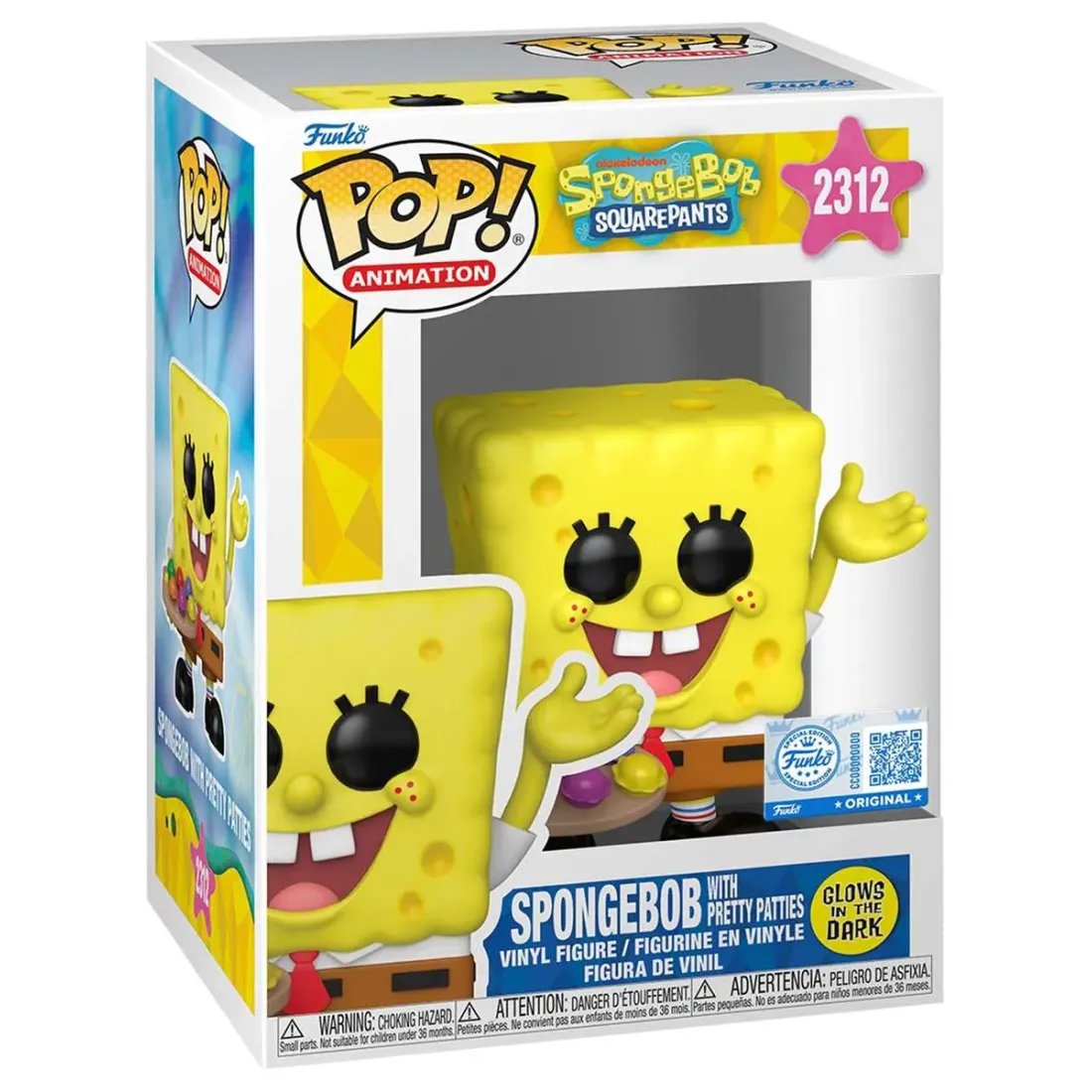 Фигурка Funko POP! Animation SpongeBob S5 SpongeBob with Pretty Patties (GW) (Exc) (2312) 92009