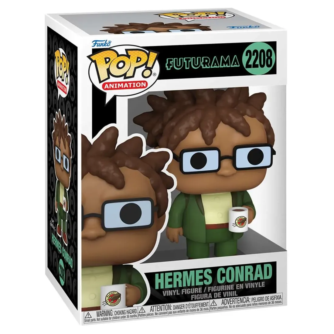 Фигурка Funko POP! Animation Futurama S5 Hermes Conrad w/Mug (2208) 90427