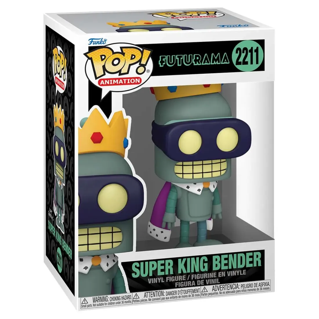 Фигурка Funko POP! Animation Futurama S5 Super King Bender (2211) 90430