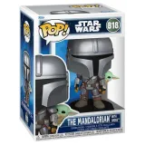 Фигурка Funko POP! Bobble Star Wars M & G Mandalorian w/Grogu (On Back) (818) 90443