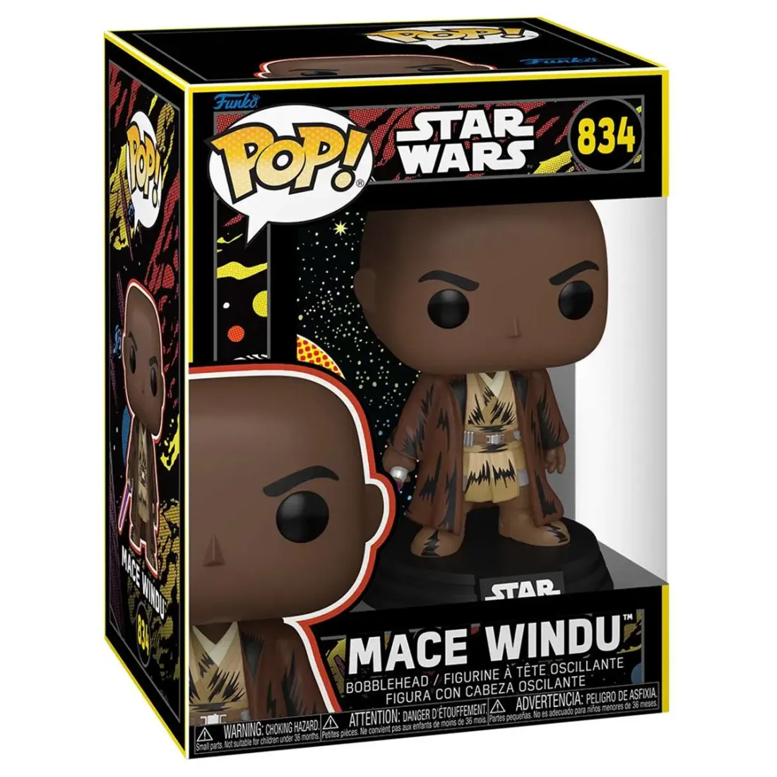 Фигурка Funko POP! Bobble Star Wars Mace Windu (Retro) (834) 90327