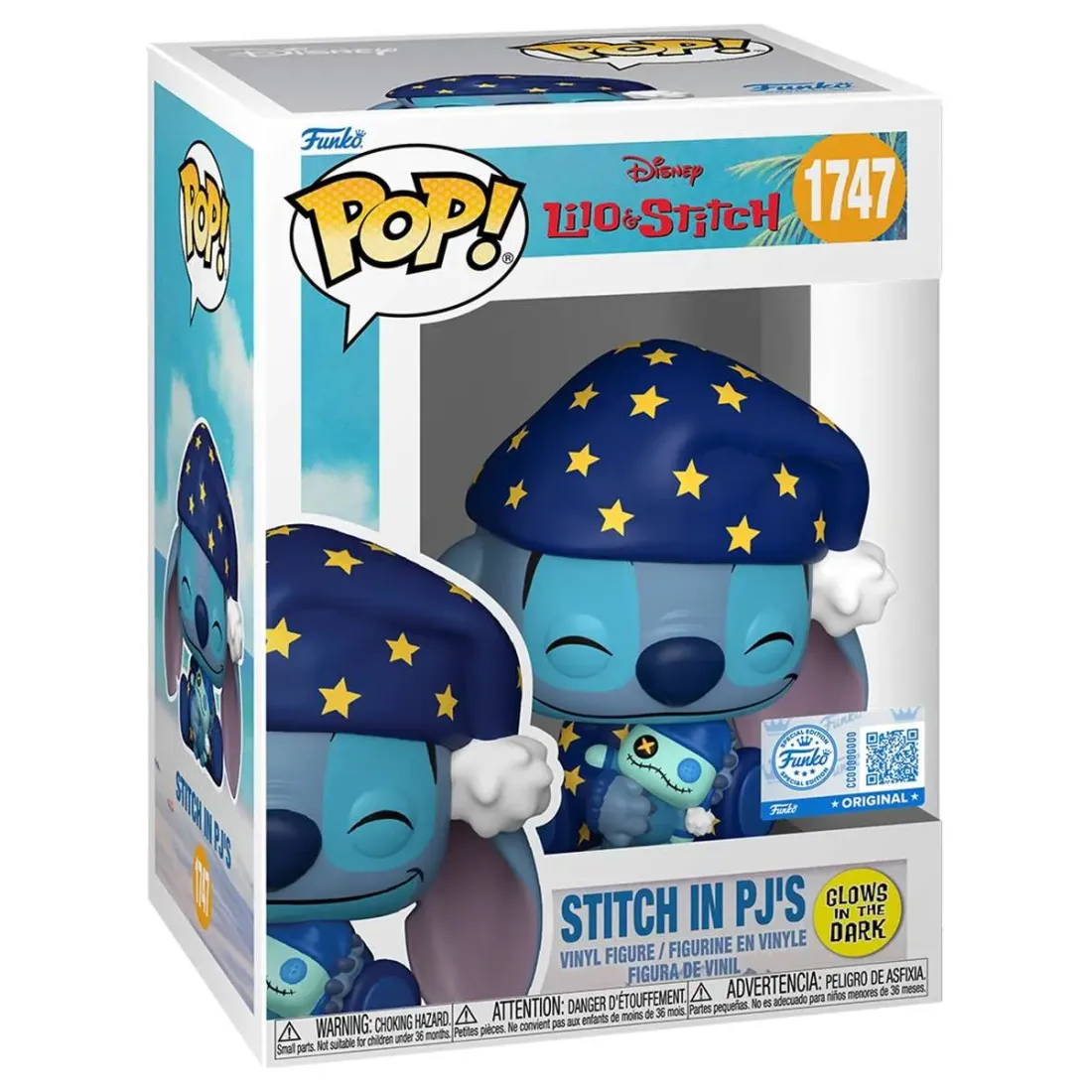 Фигурка Funko POP! Disney Lilo & Stitch Stitch in PJs (GW) SS (Exc) (1747) 91921