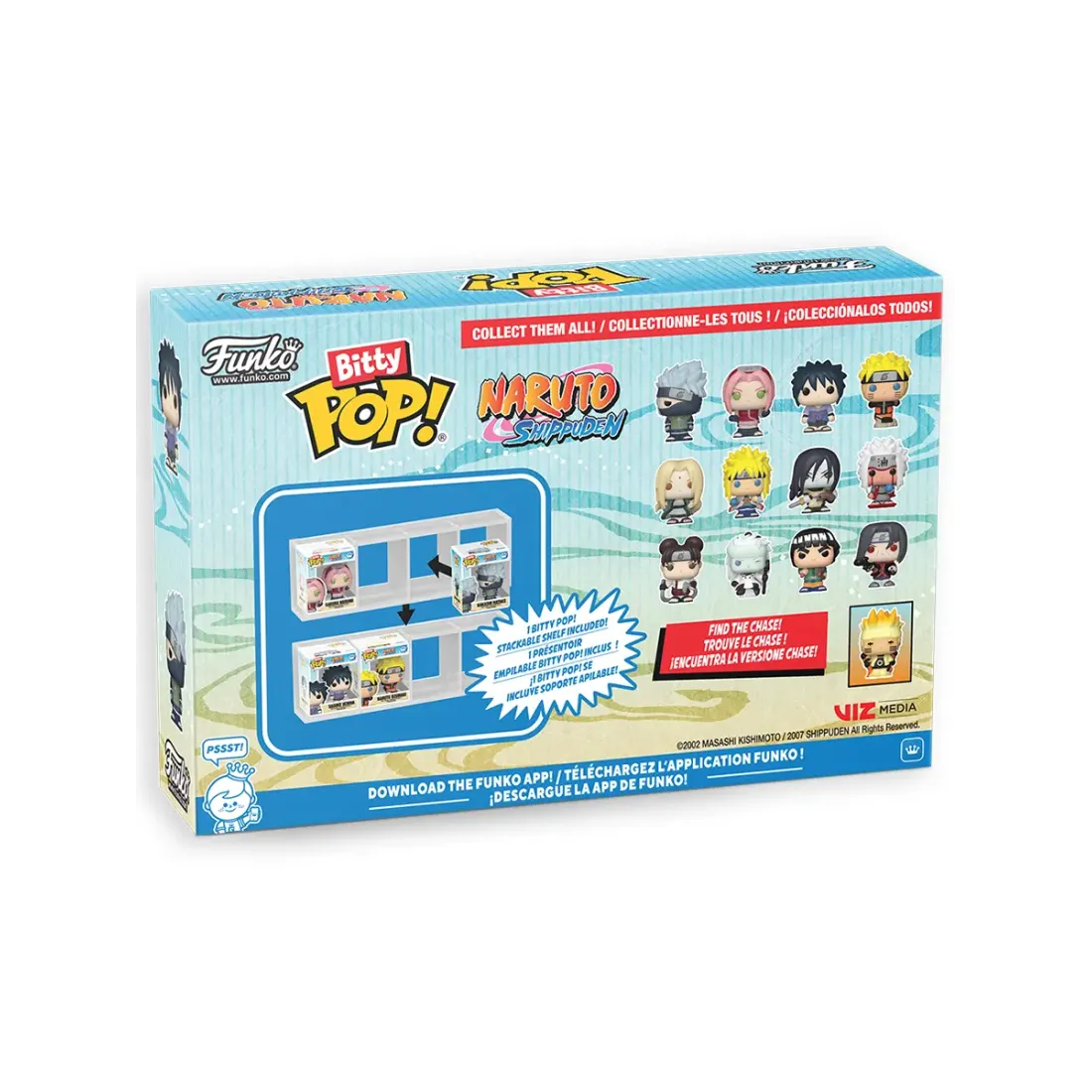 Набор Funko Bitty POP! Naruto Shippuden Kakashi+Sakura+Sasuke+Naruto w/Chase 4шт 89863