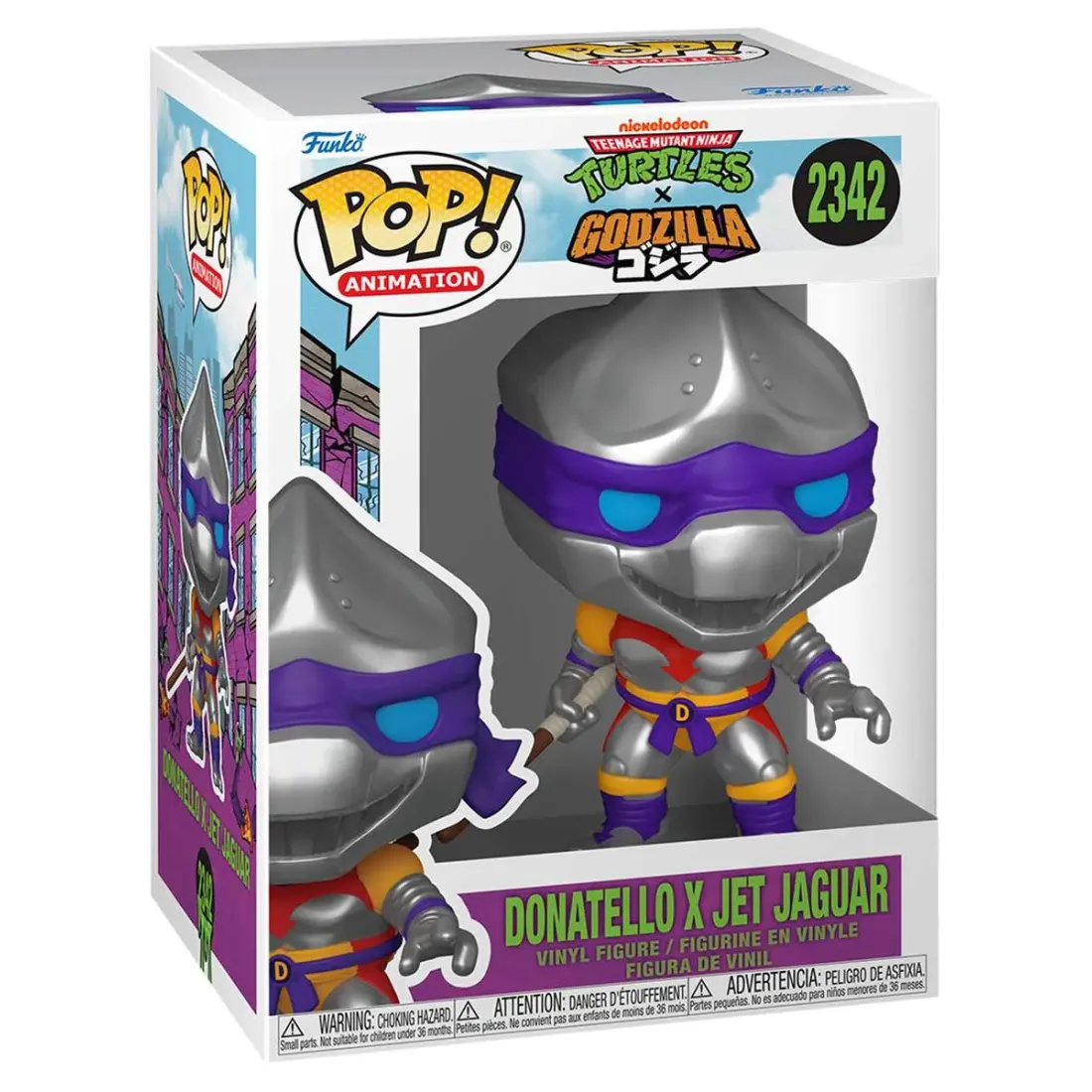 Фигурка Funko POP! Animation TMNT x Godzilla Donatello x Jet Jaguar (2342) 90584