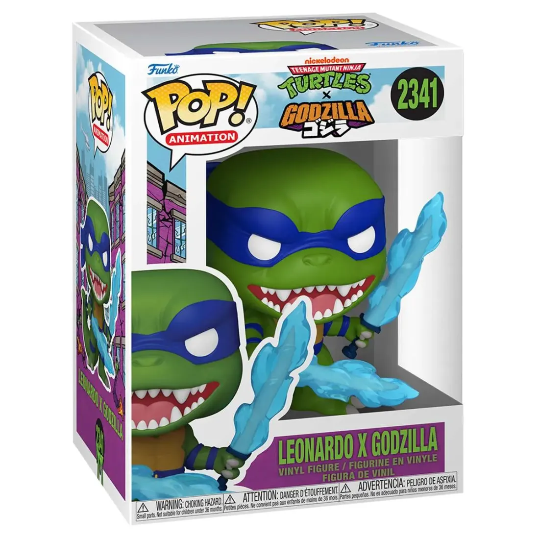 Фигурка Funko POP! Animation TMNT x Godzilla Leonardo x Godzilla (2341) 90583