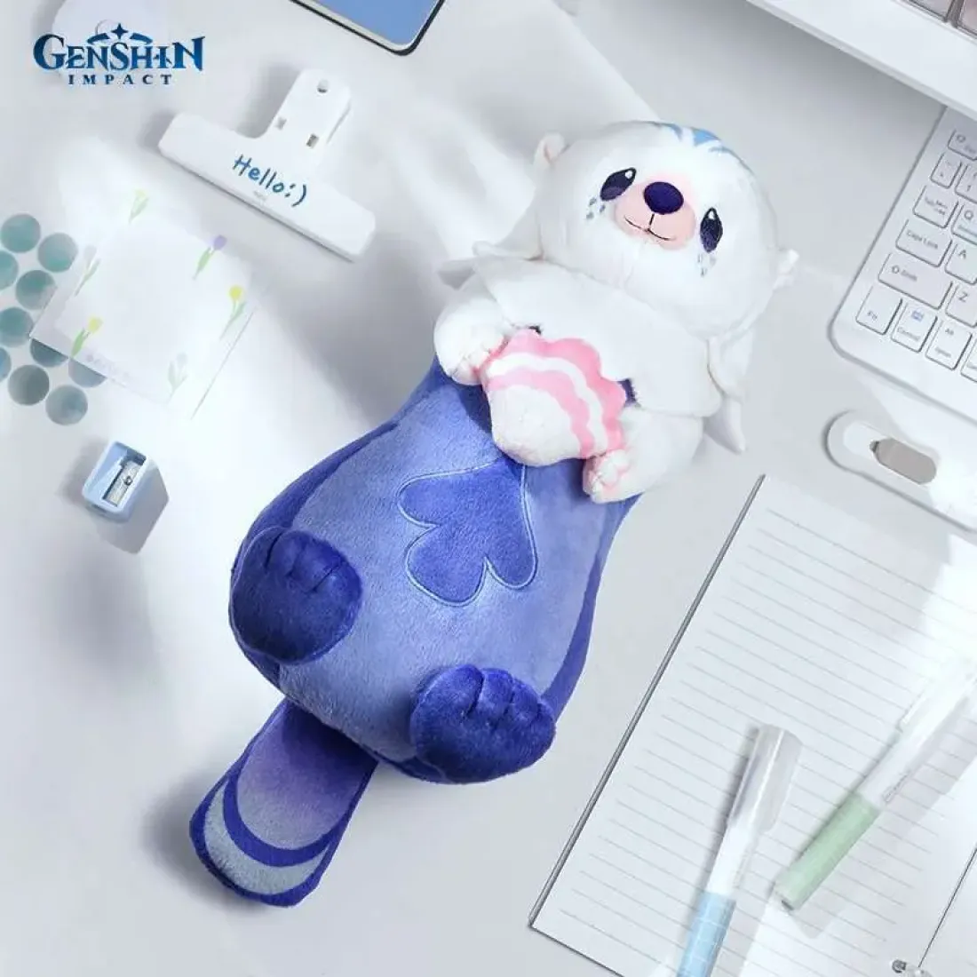 Плюшевая игрушка пенал Genshin Impact Leisurely Otter 6976525004806