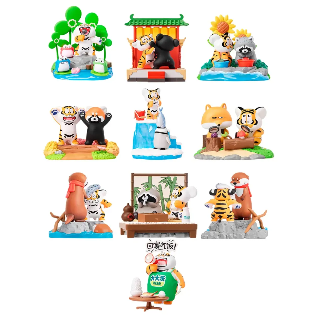 Фигурка Аниме Alexander The Fat Tiger - Little Tiger and his companions в ассортименте 1 шт Blind Box