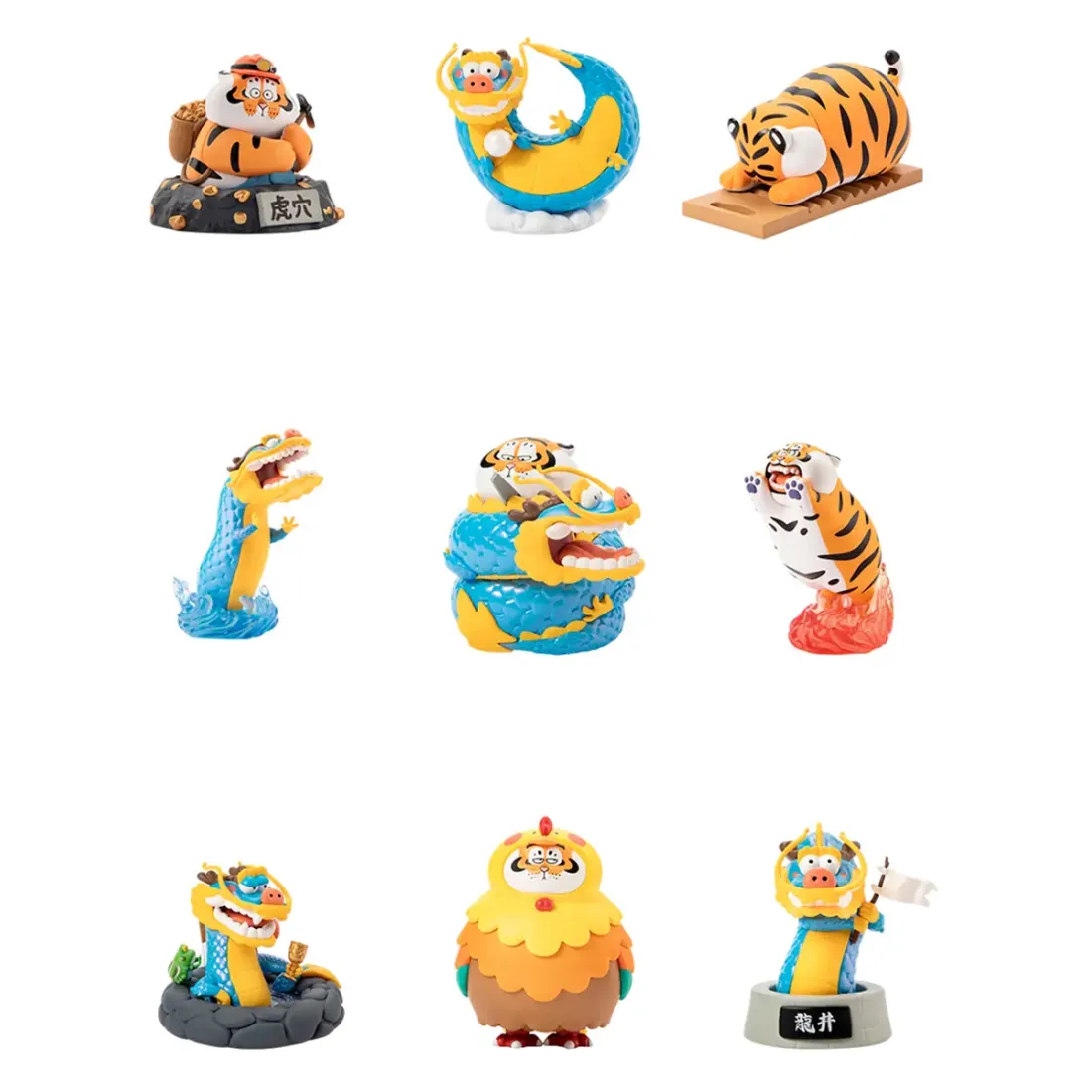 Фигурка Аниме Alexander the Fat Tiger-Long Teng Hu Yue Series в ассортименте 1 шт Blind Box