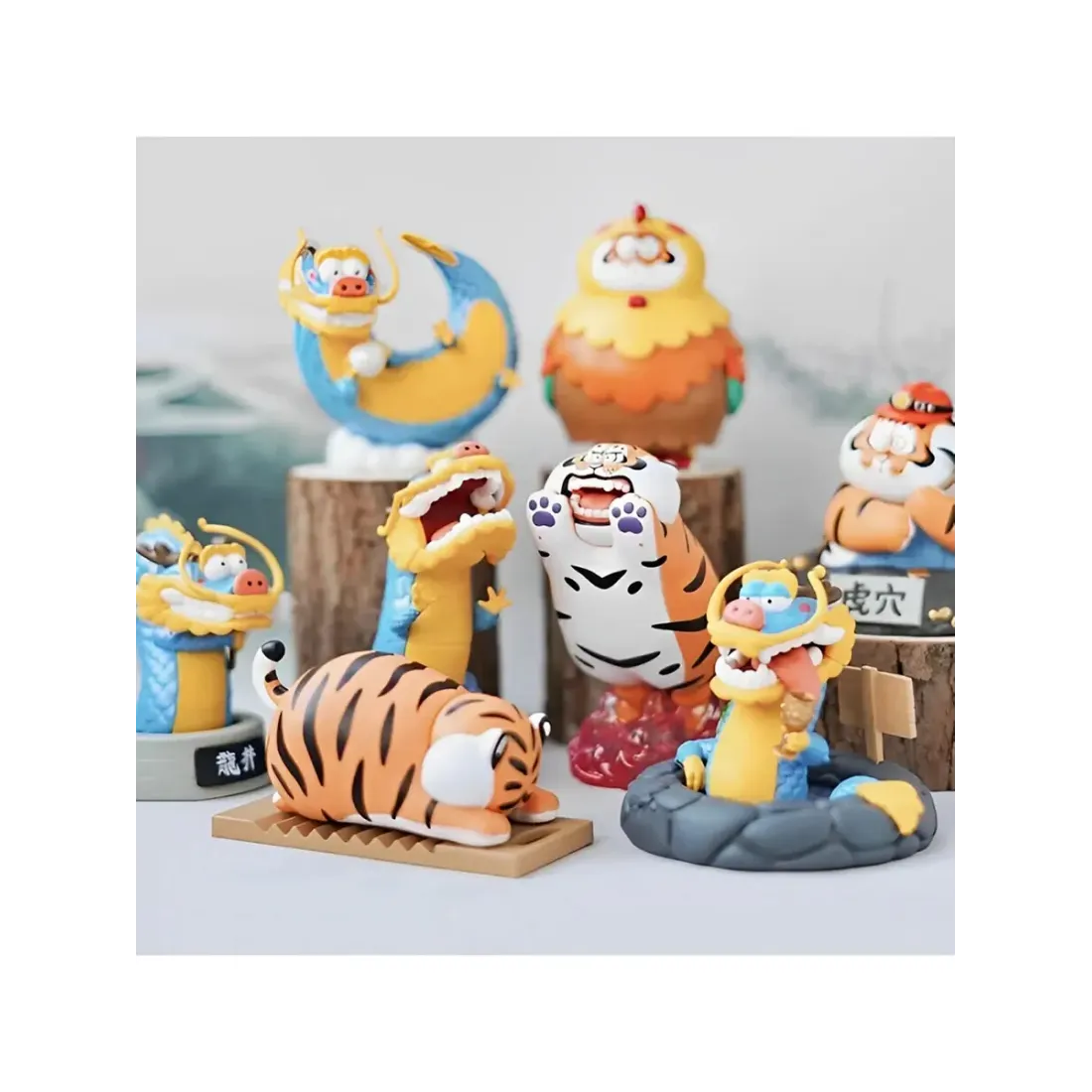 Фигурка Аниме Alexander the Fat Tiger-Long Teng Hu Yue Series в ассортименте 1 шт Blind Box