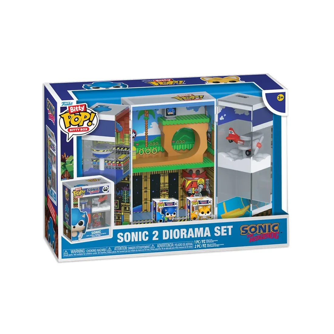 Набор Funko Bitty POP! Bitty Box Sonic the Hedgehog Sonic 2 Diorama Set+Sonic+Tails 93563
