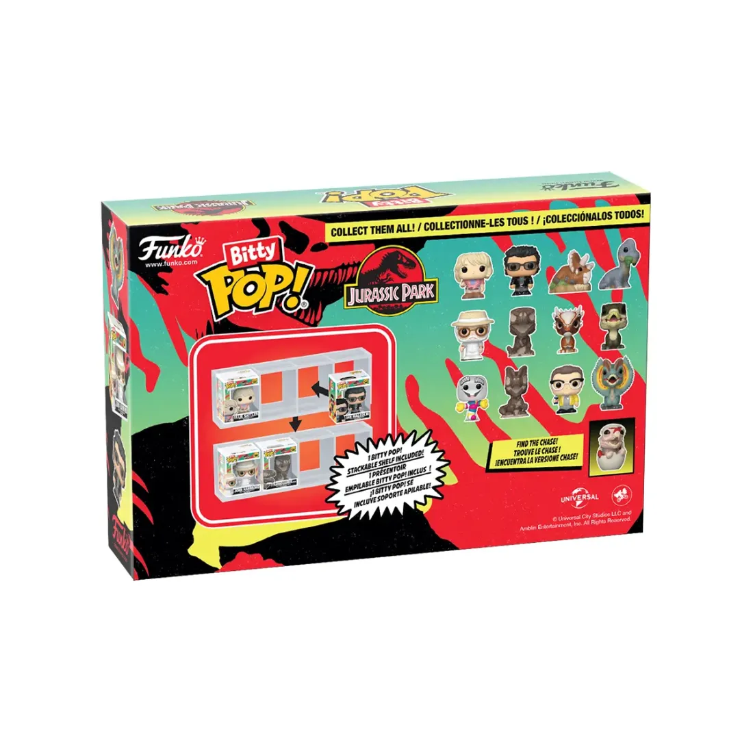 Набор Funko Bitty POP! Jurassic Park Mr.DNA+Dilophosaurus+Dennis+Dilophosaurus (1 of 4) 4шт 92955