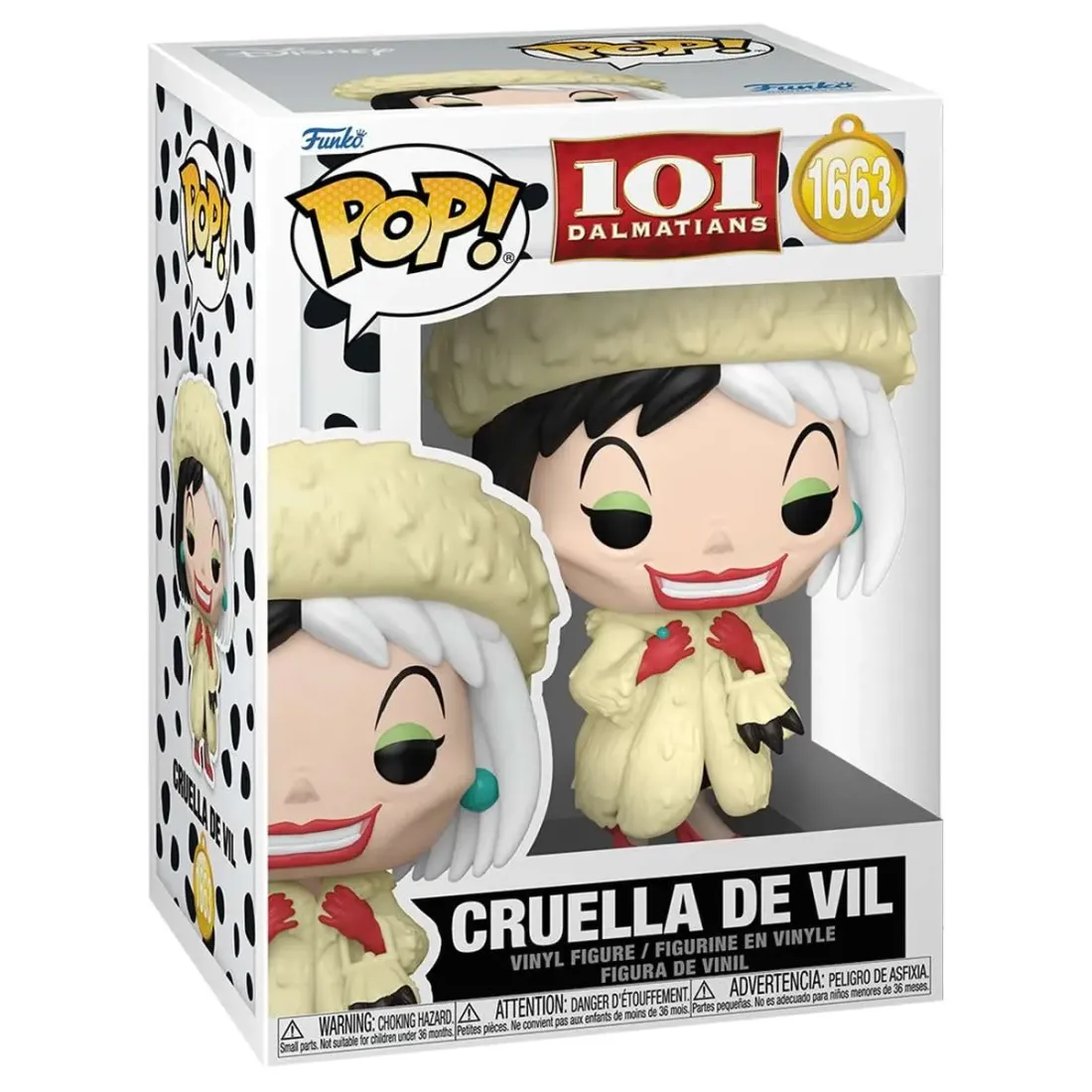 Фигурка Funko POP! Disney 101 Dalmatians Cruella De Vil (Classic) w/Chase (1663) 90259