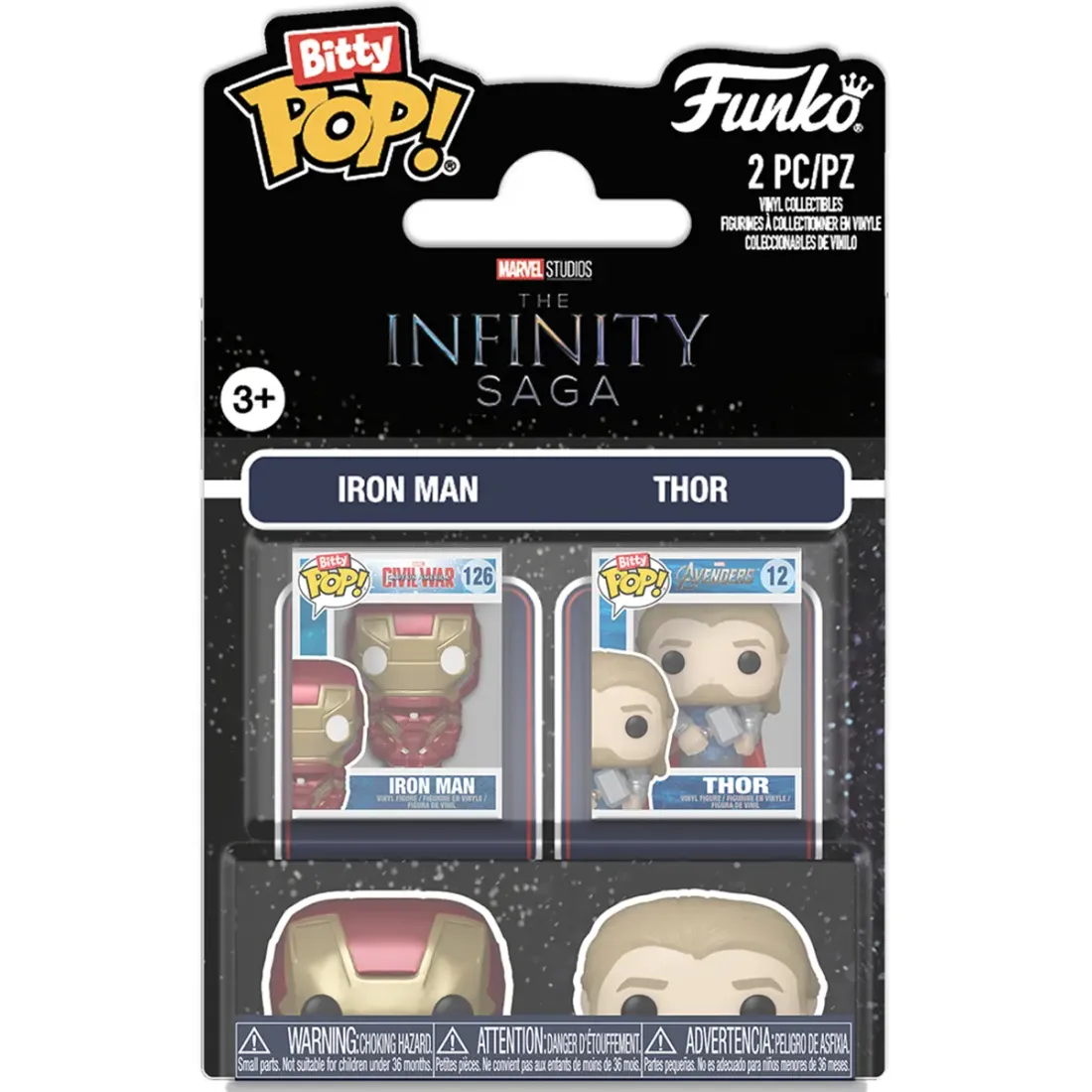 Набор Funko Bitty POP! Marvel Infinity Saga Iron Man & Thor 2шт 94215