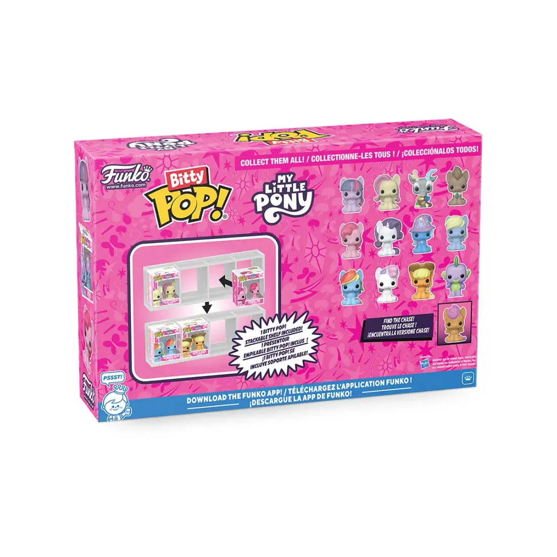Набор Funko Bitty POP! My Little Pony Rainbow Dash+Sweetie Belle+Applejack+Spike w/Chase 4шт 92501