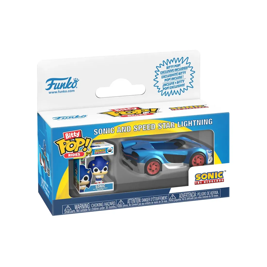 Набор Funko Bitty POP! Rides Sonic the Hedgehog Sonic and Speed Star Lightning 92960