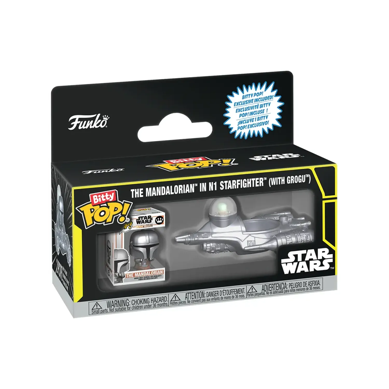 Набор Funko Bitty POP! Rides Star Wars Mandalorian in N1 Starfighter (with Grogu) 92966