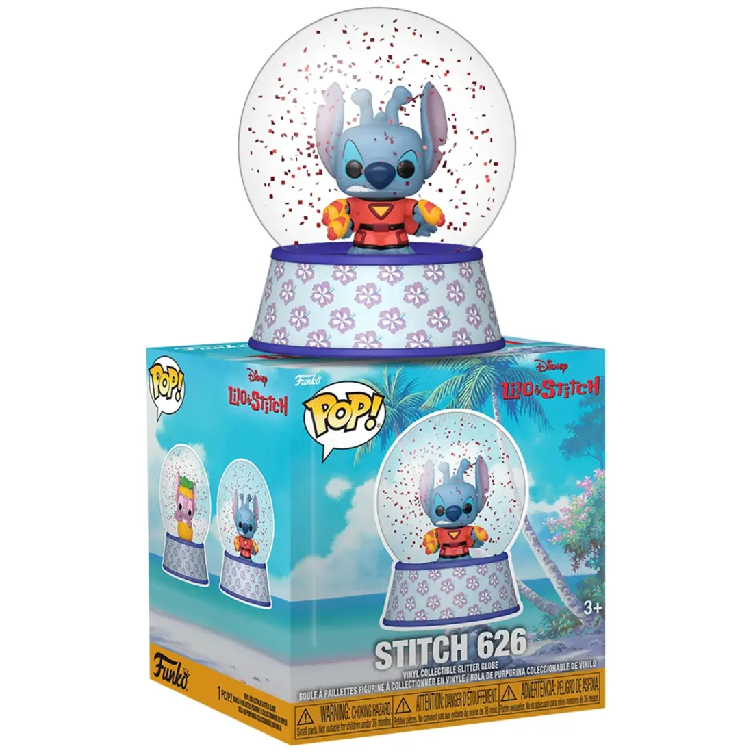 Снежный шар Funko Mini Glitter Globes Disney Lilo & Stitch 626 Stitch 90668