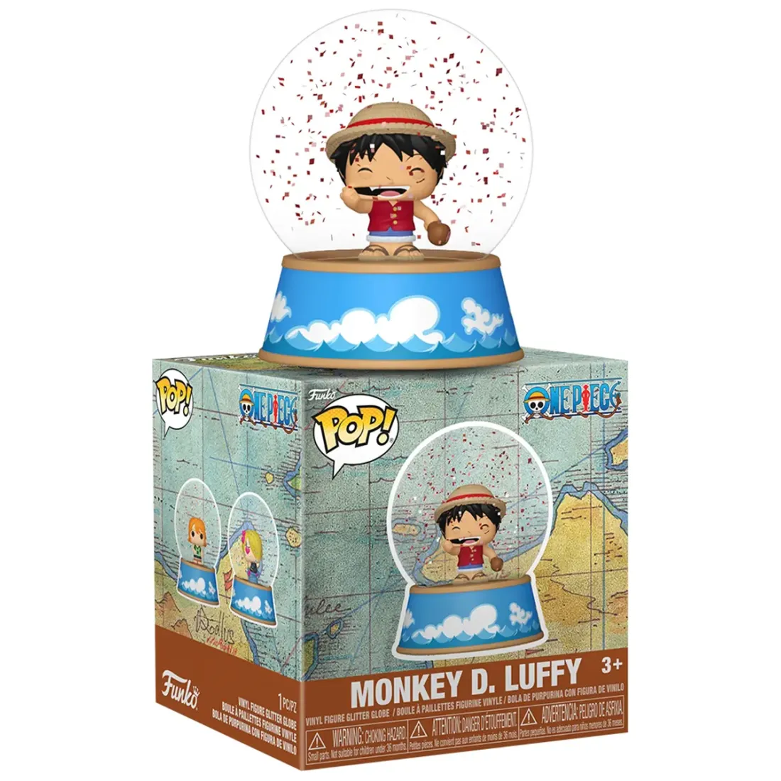 Снежный шар Funko Mini Glitter Globes One Piece Luffy 92275