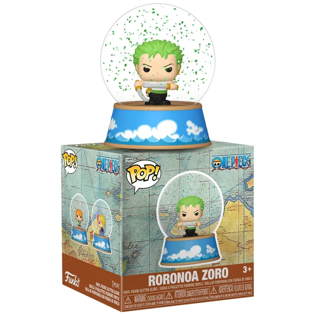 Снежный шар Funko Mini Glitter Globes One Piece Zoro 92277