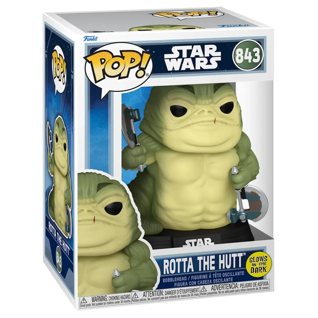 Фигурка Funko POP! Bobble Star Wars M & G Rotta the Hutt (GW) (843) 90823