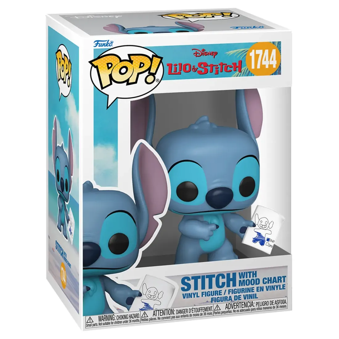 Фигурка Funko POP! Disney Lilo & Stitch S4 Stitch with Mood Chart w/Chase (1744) 90345