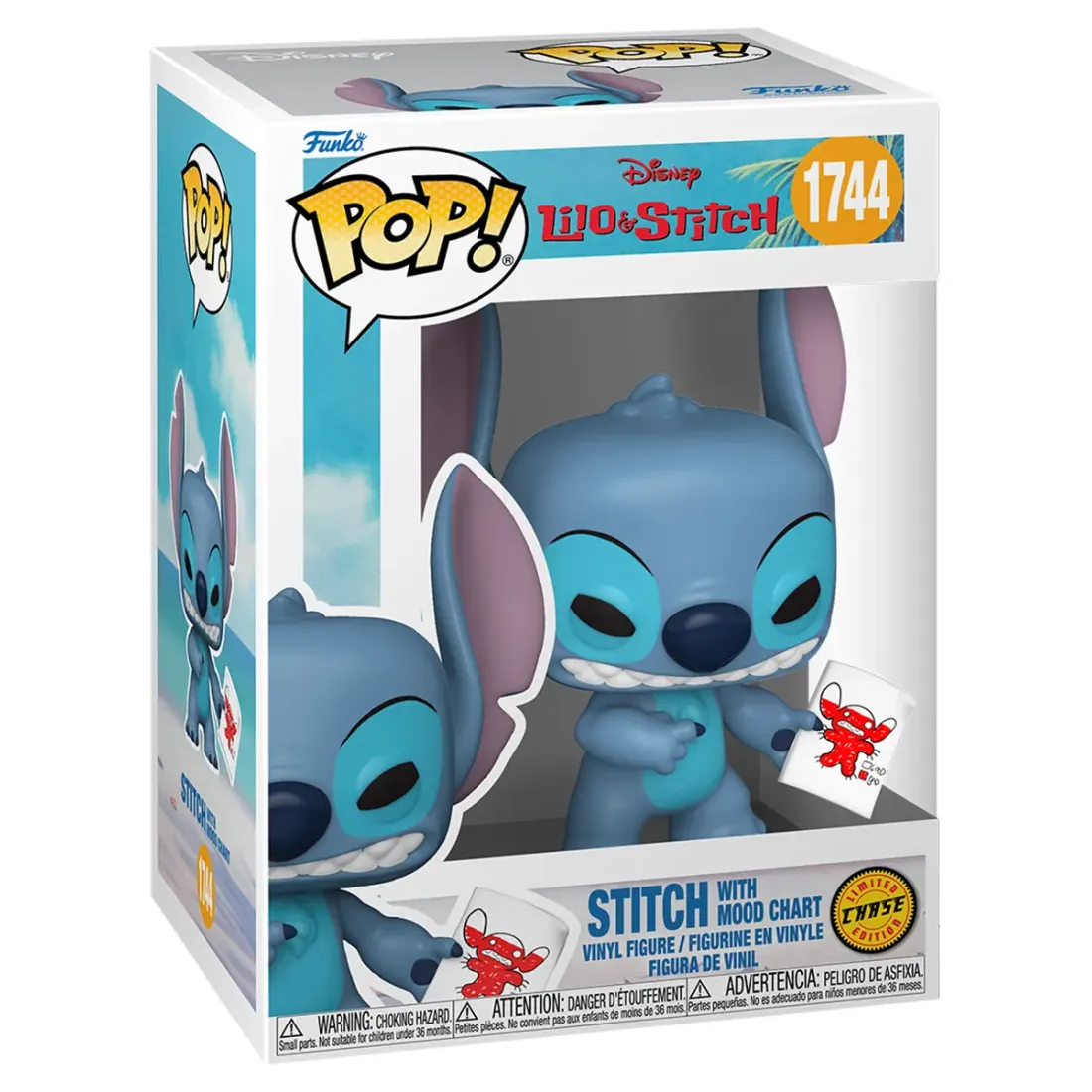 Фигурка Funko POP! Disney Lilo & Stitch S4 Stitch with Mood Chart w/Chase (1744) 90345