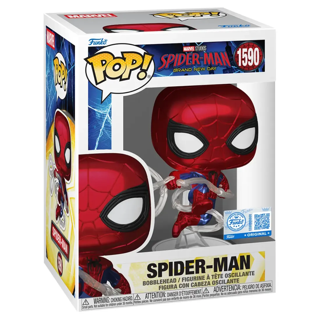 Фигурка Funko POP! Marvel Bobble Spider-Man Brand New Day Spider-Man (MT) (Exc) (1590) 93994