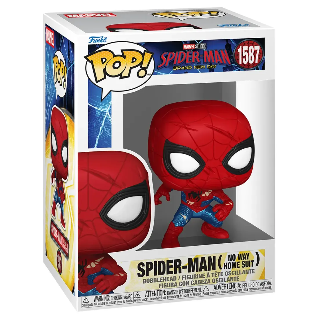 Фигурка Funko POP! Marvel Bobble Spider-Man Brand New Day Spider-Man (No Way Home Suit) (1587) 83964