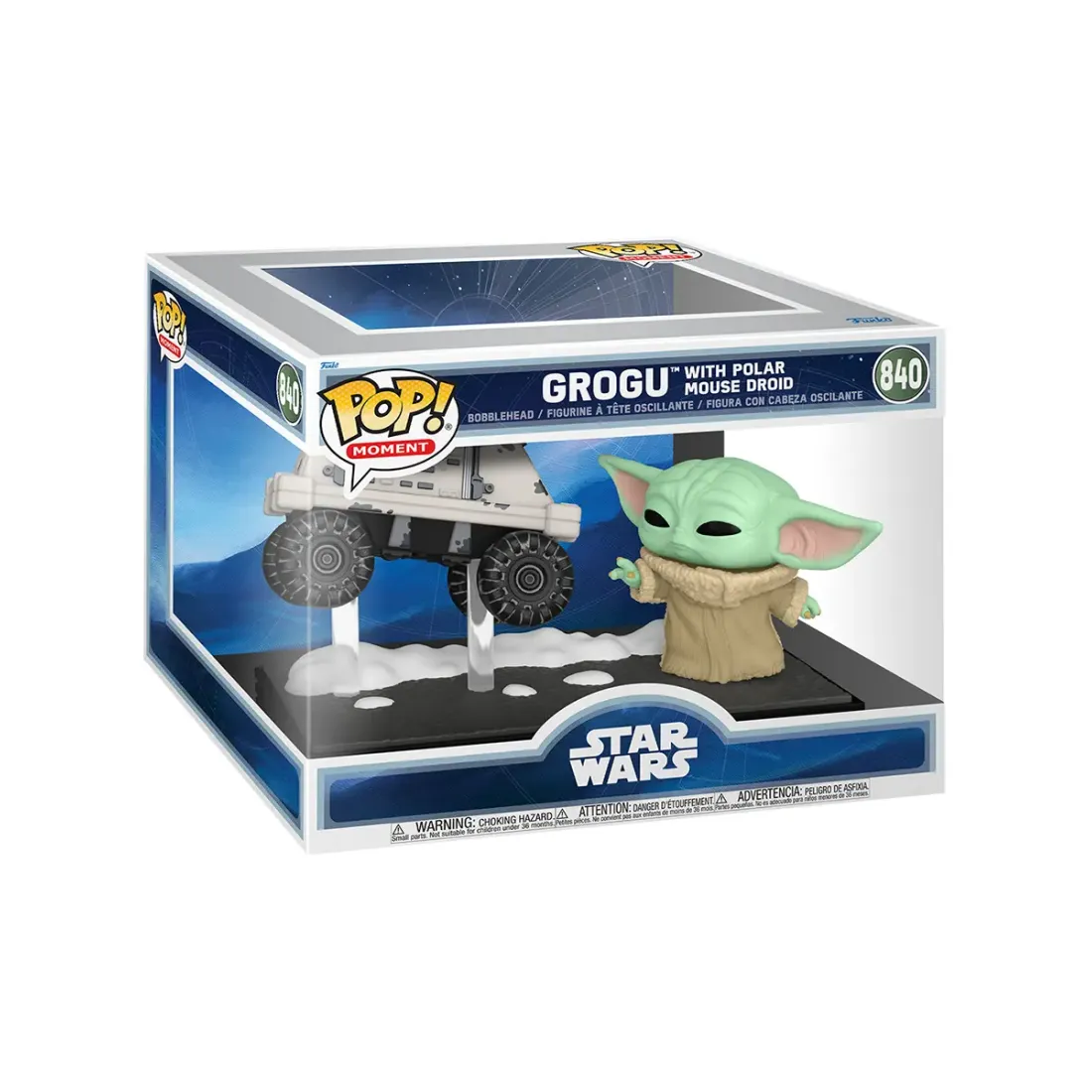 Фигурка Funko POP! Moment Bobble Star Wars M & G Grogu with Polar Mouse Droid (840) 90813