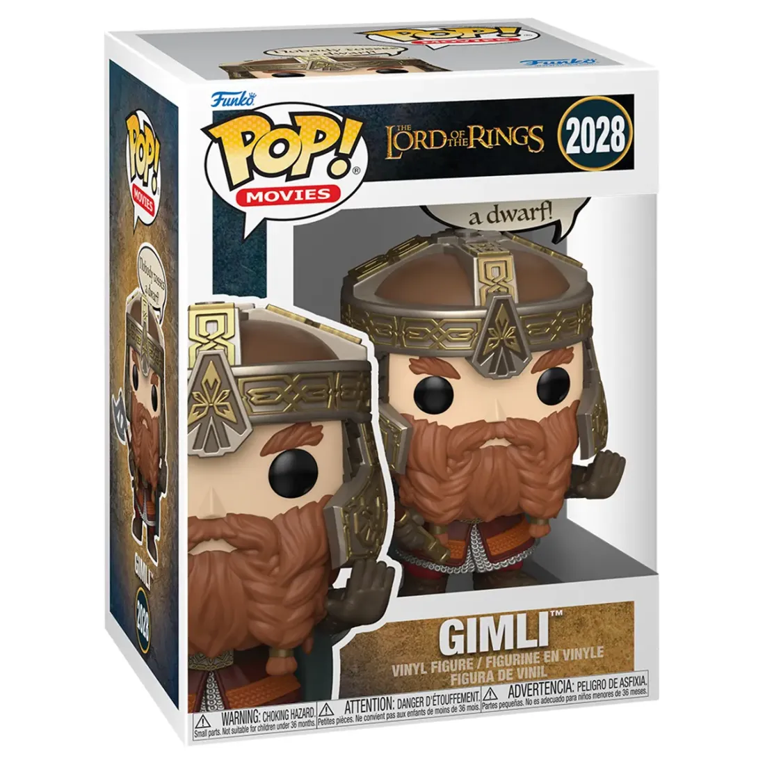 Фигурка Funko POP! Movies LOTR S11 Gimli Nobody Tosses A Dwarf! (2028) 90464