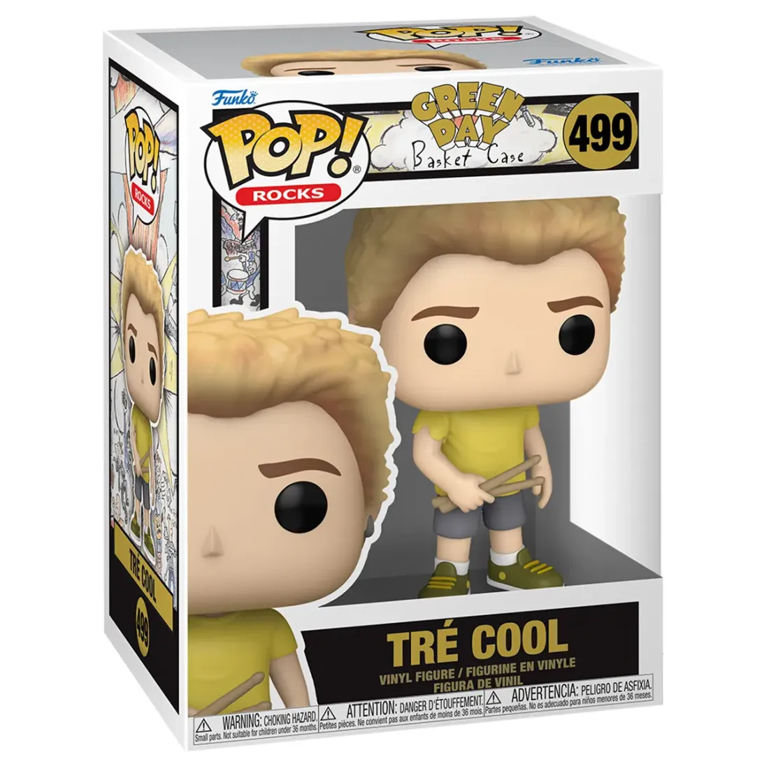 Фигурка Funko POP! Rocks Green Day Tre Cool (Basket Case) (499) 90147