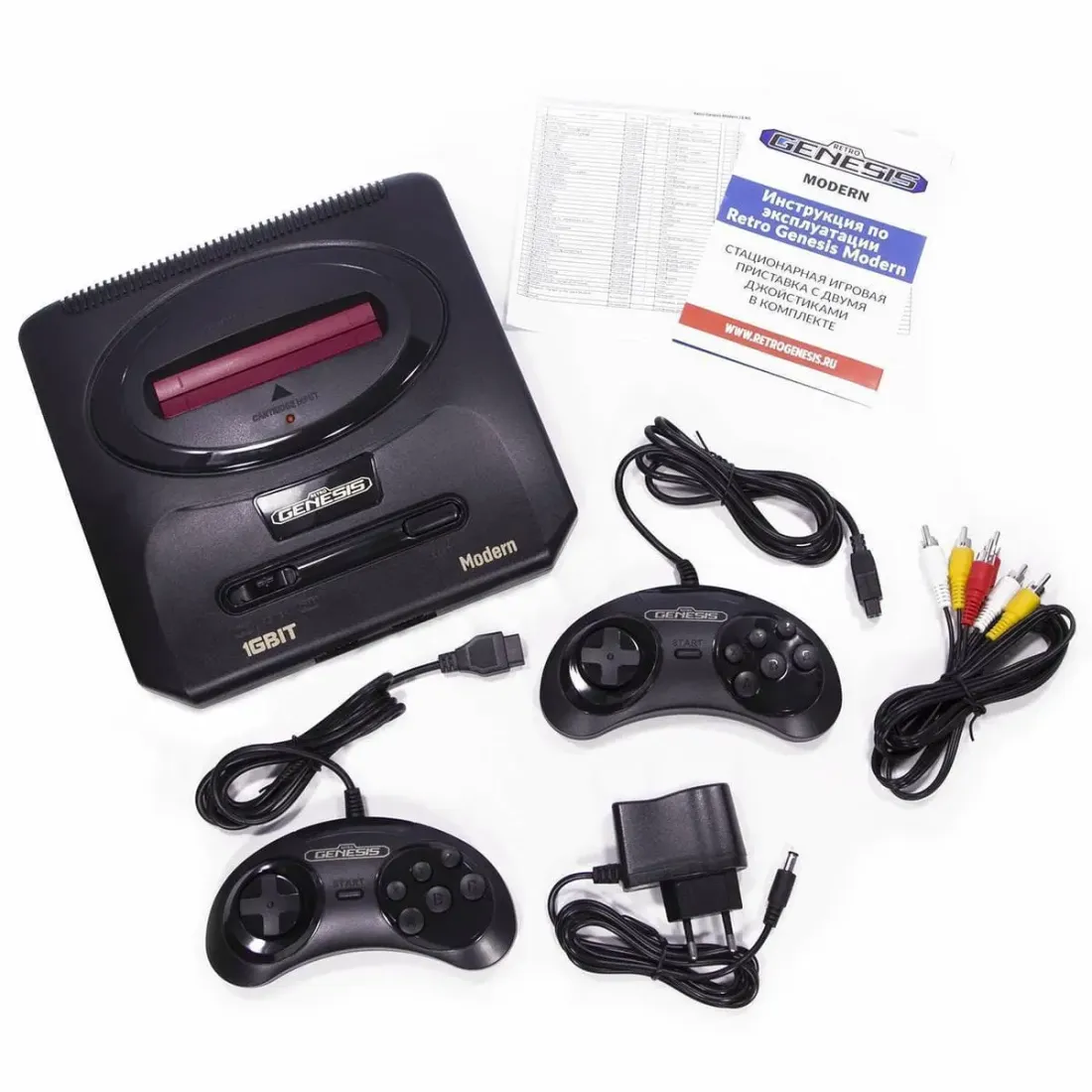 SEGA Retro Genesis Modern (PAL Edition) + 170 игр + 2 джойстика