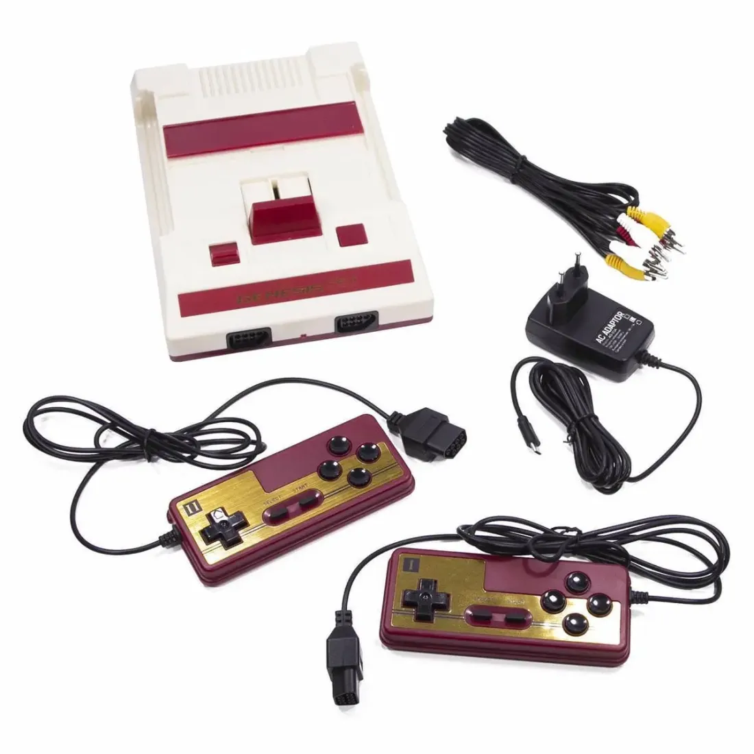 Retro Genesis 8 Bit Classic + 300 игр (AV кабель, 2 проводных джойстика)