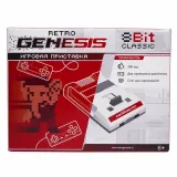 Retro Genesis 8 Bit Classic + 300 игр (AV кабель, 2 проводных джойстика)