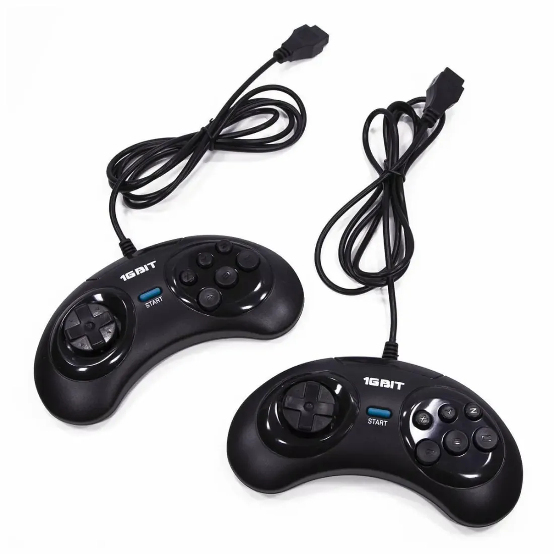 Retro Genesis MixSD (8+16Bit) + 350 игр (AV кабель, microSD слот, 2 проводных джойстика)