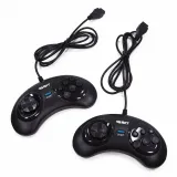 Retro Genesis MixSD (8+16Bit) + 350 игр (AV кабель, microSD слот, 2 проводных джойстика)