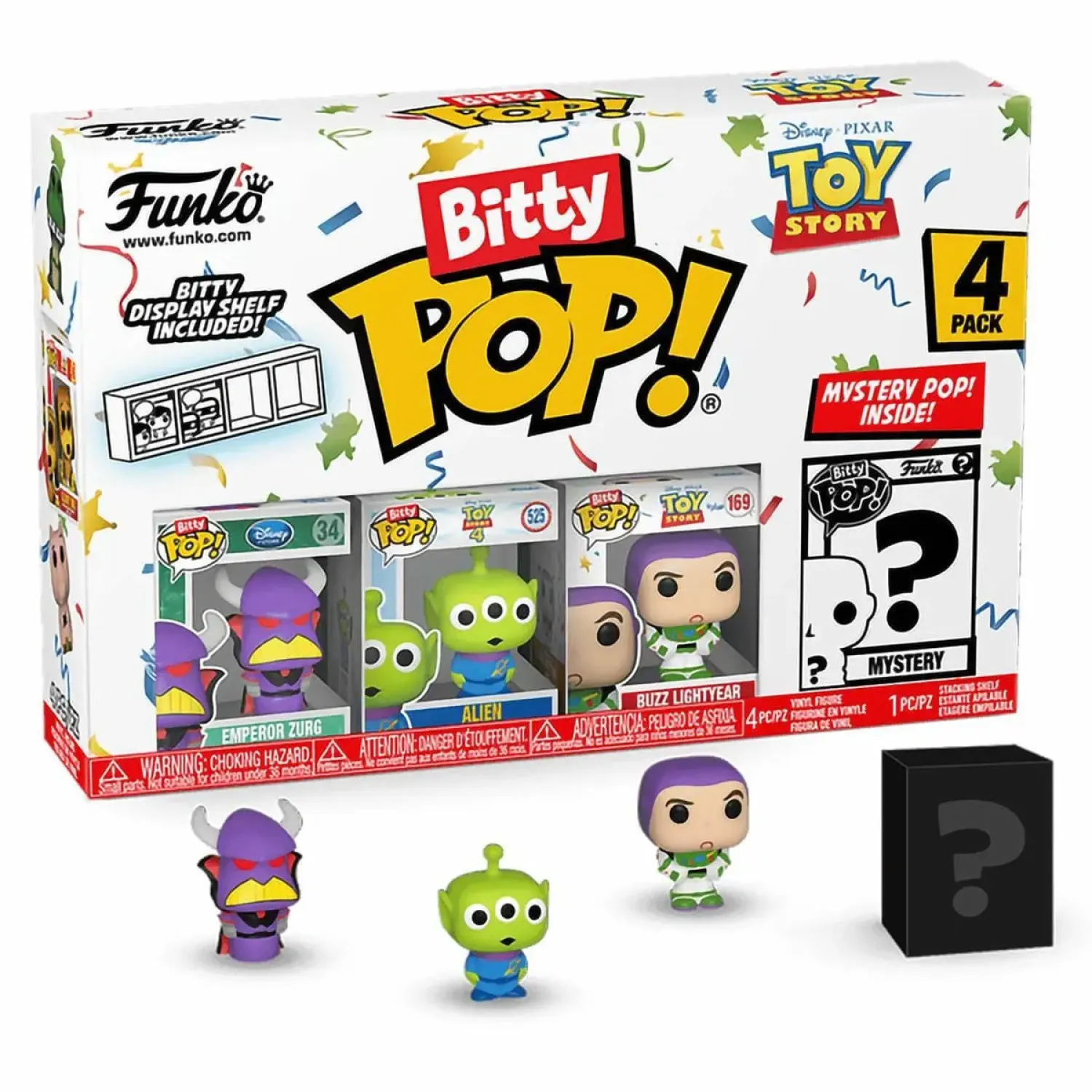 Набор Funko Bitty POP! Disney Toy Story Emperor Zurg+Alien+Buzz Lightyear+Mystery(1 of 4) 4шт 73043