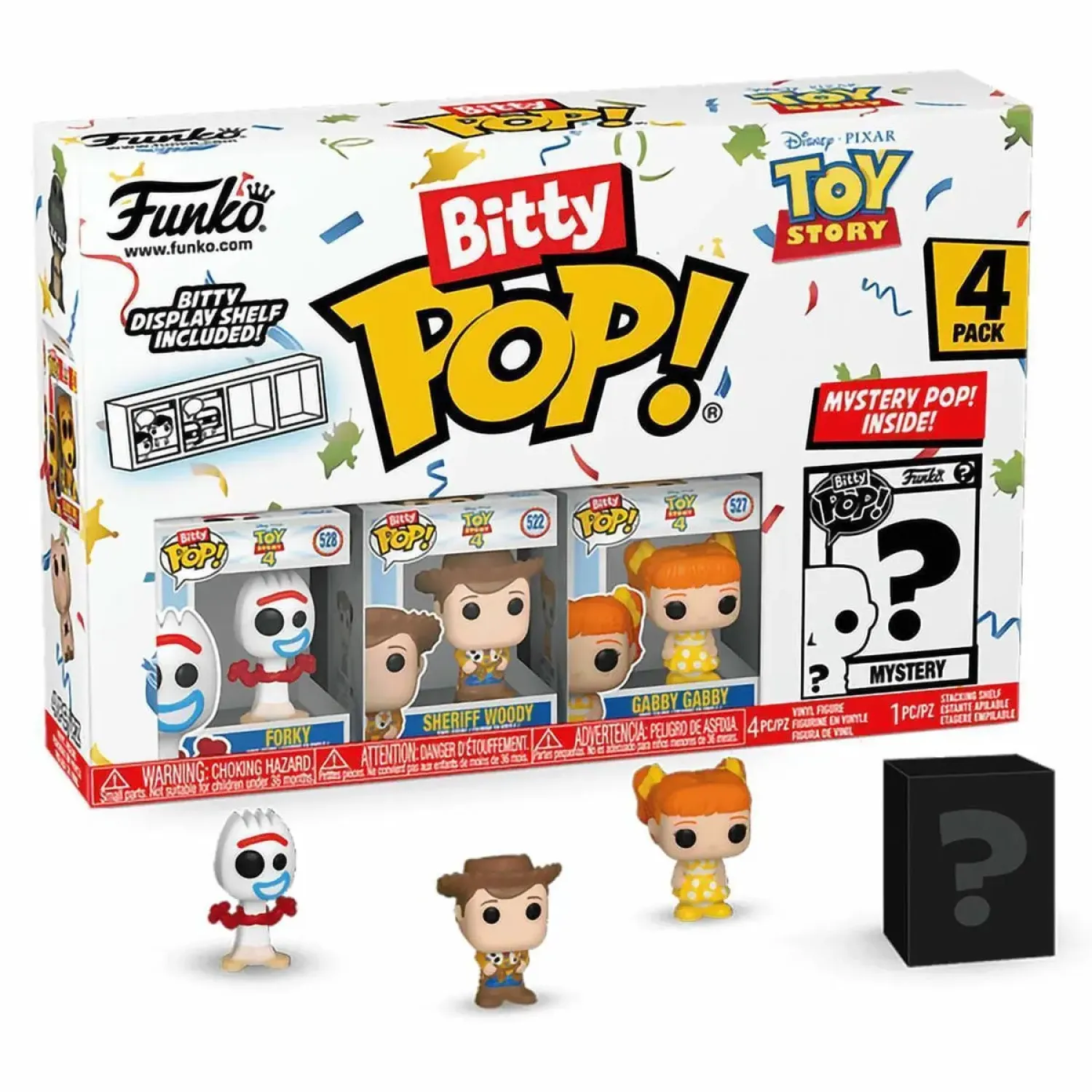 Набор Funko Bitty POP! Disney Toy Story Forky+Sheriff Woody+Gabby Gabby+Mystery (1 of 4) 4шт 73040