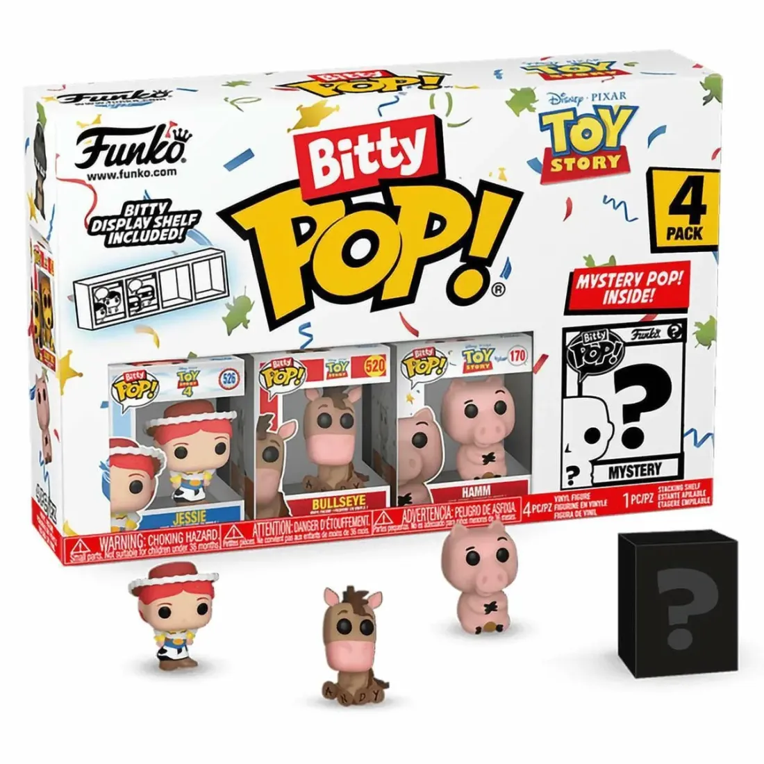Набор Funko Bitty POP! Disney Toy Story Jessie+Bullseye+Hamm+Mystery (1 of 4) 4шт 73041