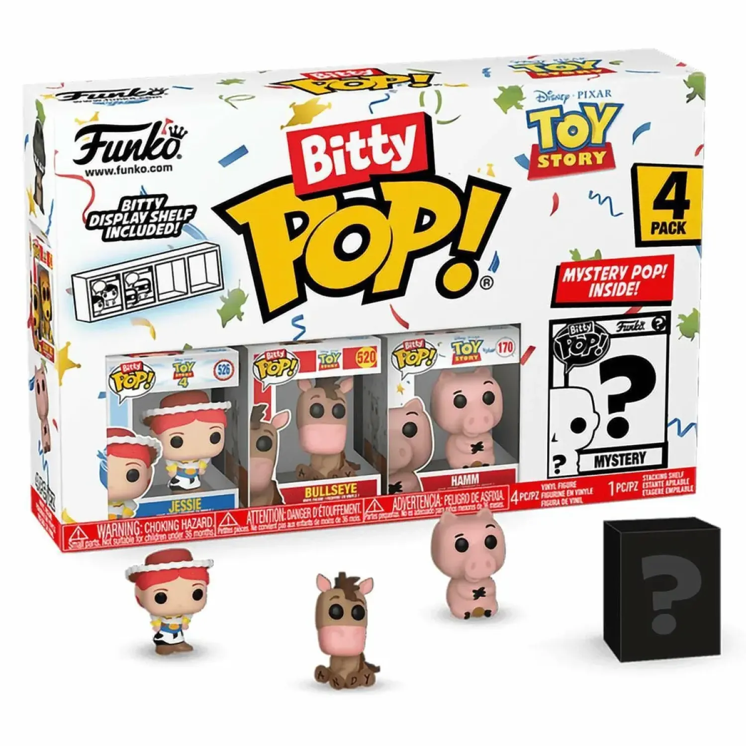 Набор Funko Bitty POP! Disney Toy Story Jessie+Bullseye+Hamm+Mystery (1 of 4) 4шт 73041